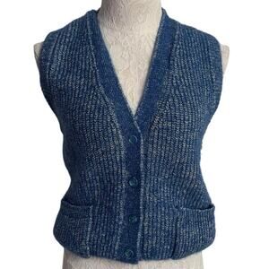 Vintage Wool Vest Cottagecore GORPCORE preppy Light Academia  Sz M by Tin Lee